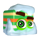 sugar rush winter green candy symbol icon
