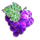 summer bling grapes symbol icon