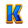 sun treasure hold and win k symbol icon