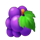 sunny fruits lock 2 spin grapes symbol icon