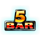 super 60 stars 5 bar symbol icon