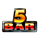 super 70 stars 5 bar symbol icon