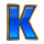 super 7 winner k symbol icon