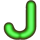 super box green j symbol icon