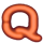 super box neon q symbol icon