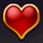 super flip red heart symbol icon
