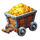 super gold link running wins cart symbol icon