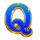 super gold link running wins q symbol icon