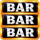 super golden spins bar 3 symbol icon