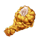 super hot chicken wins drum stick symbol icon
