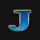 super marble j letter symbol icon
