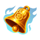 super piggy inferno bell symbol icon