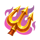 super piggy inferno trident symbol icon