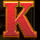 super rich god k letter symbol icon