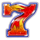 super stepper fiery seven symbol icon