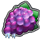 super wild fruits on ice grapes symbol icon