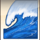 surf paradise wave symbol icon