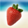 sweet n sour strawberry symbol icon