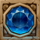 temple tumble blue crystal symbol icon