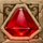 temple tumble red crystal symbol icon