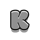 the count k symbol icon
