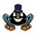 the count tophat clown symbol icon