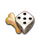 the dog house dice show bone symbol icon