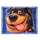the dog house megaways 1000 black puppy symbol icon