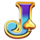 the explosive wizard cat j symbol icon