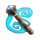 the explosive wizard cat wand symbol icon