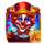 the greatest show dice clown symbol icon
