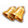 the king crimson crown bell symbol icon
