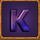 the library k gold symbol icon