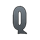 the library overdue q symbol icon