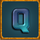 the library q gold symbol icon