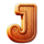 the rooster and the fox wooden j symbol icon