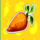 the smart rabbit carrot symbol icon