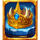 throne of flame crown symbol icon