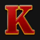 tiger jungle k letter symbol icon
