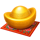 tiger king fortune gold ingot symbol icon