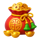 tiger king fortune money bag symbol icon