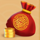 tiger luck coins symbol icon