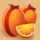 tiger luck orange symbol icon