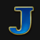tigers gold j letter symbol icon