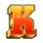 timber stack k symbol icon