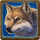 timber trail treasures wolf symbol icon