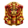 tomb of gold reimagined red face symbol icon