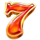 totally hot lucky seven symbol icon