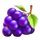 totally hot purple grapes symbol icon