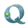 tower of wealth q symbol icon